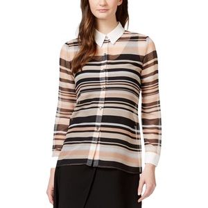 Vince Camuto sheer top